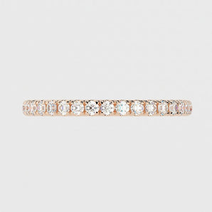 Charles-0.25 TCW Round Moissanite Full Eternity Wedding Band