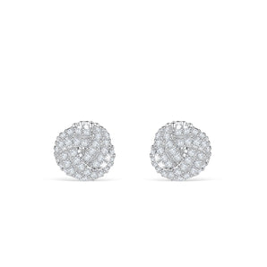 Riley- 0.25 TCW Round Moissanite Cluster Stud Earrings