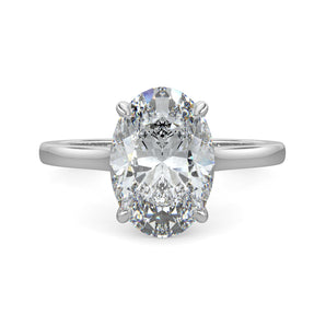 Penelope-2.50 Carats Oval Moissanite Solitaire Engagement Ring