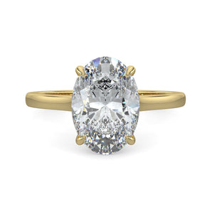 Penelope-2.50 Carats Oval Moissanite Solitaire Engagement Ring