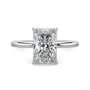 Jasmine-1.0 Carats Radiant Moissanite Solitaire Engagement Ring