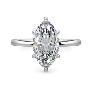 Mia-1.20 Carats Marquise Moissanite Solitaire Engagement Ring