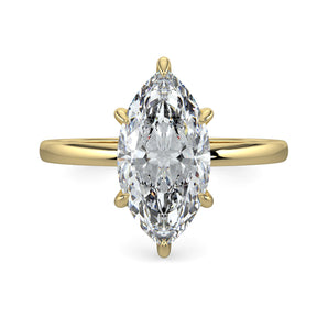 Mia-1.20 Carats Marquise Moissanite Solitaire Engagement Ring