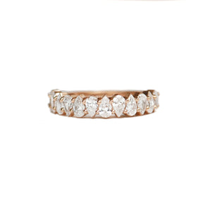 1.1 TCW Pear Eternity setting Wedding Band