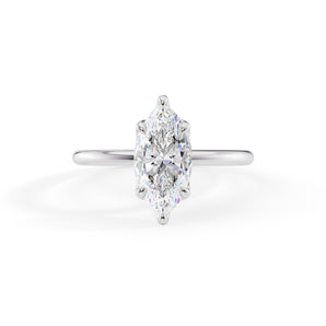 Nevaeh-1.0 Carats Marquise Moissanite Solitaire Engagement Ring