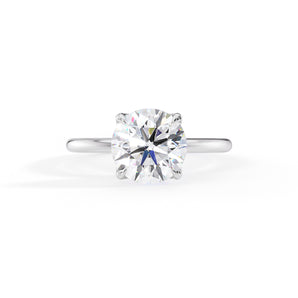 Addison-1.30 Carats Round Moissanite Solitaire Engagement Ring