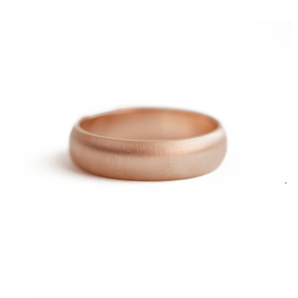 Plain matte finish Wedding band